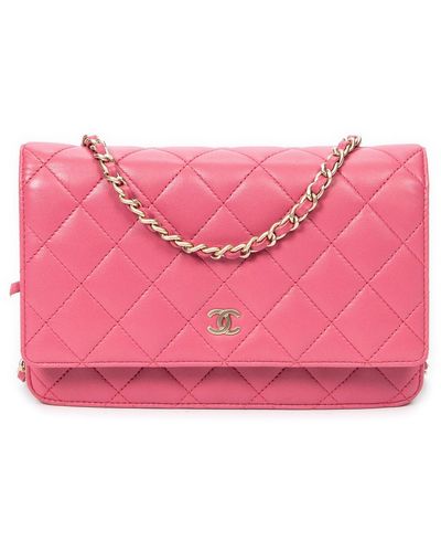 Chanel Wallet On Chan - Pink