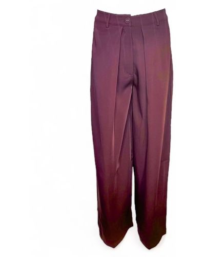 La Fuori Riley Flared Pants - Purple
