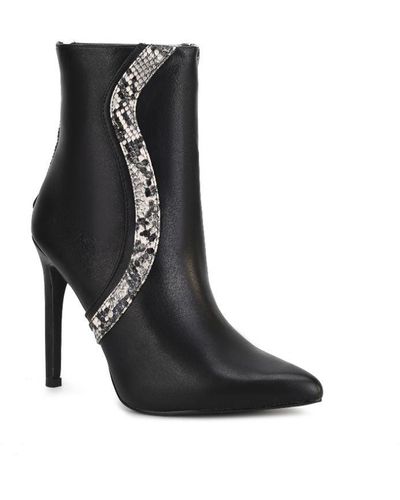 MKF Collection by Mia K Celeste Ankle Boot With Thin Heel - Black