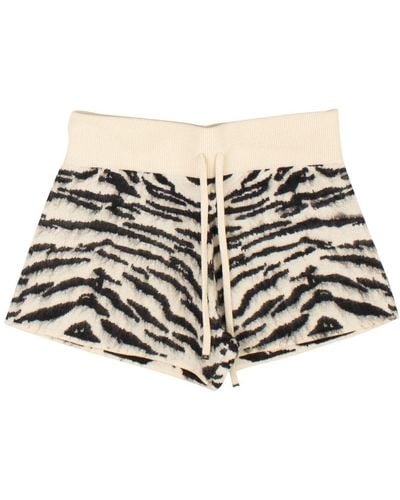 Amiri Zebra Animal Jacquard Shorts - Multicolor