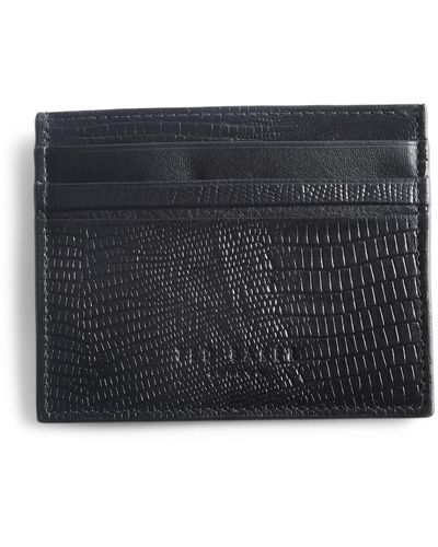 Ted Baker Stevoe Leather Rfid Card Case - Black