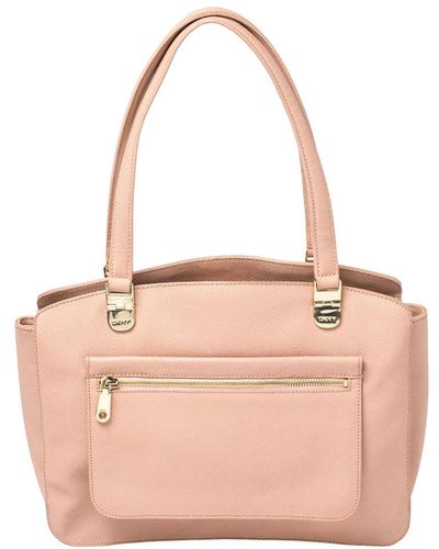 DKNY Grained Leather Tote - Pink