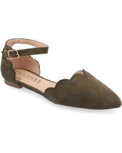 Journee Collection Lana Wide Width Flat - Brown