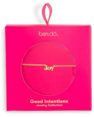 Ban.do Good Intentions Necklace Joy - Pink