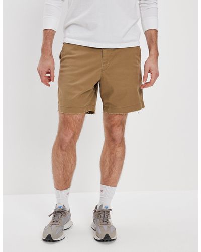 American Eagle Outfitters Ae Flex 7" Lived-in Khaki Short - Natural