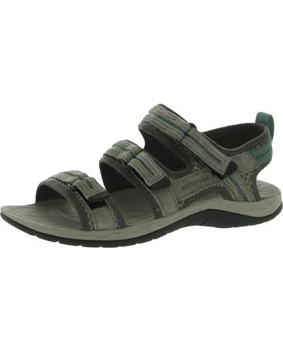 Merrell Siren 2 Strap Leather Comfort Sport Sandals - Green