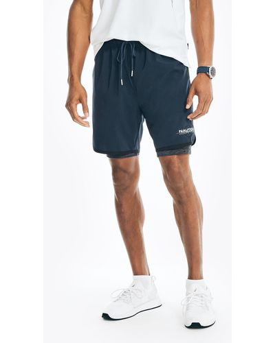 Nautica Competition Sustainably Crafted 7" Lined Short - Blue