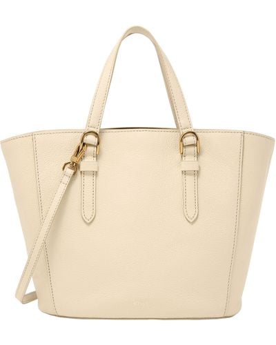 Fossil Tessa Litehide Leather Carryall - Natural