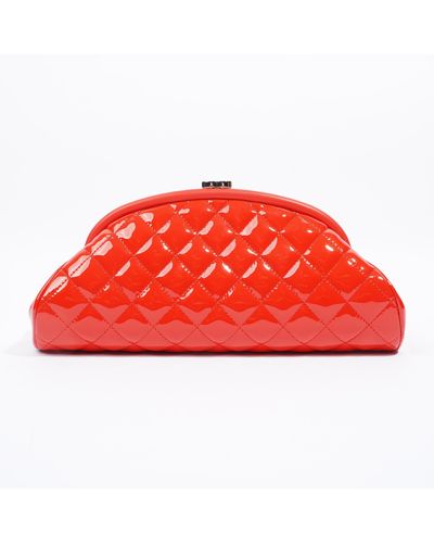 Chanel Timeless Clutch Patent Leather - Red