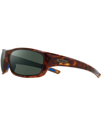 Revo Jasper Re 1111 02 Sg50 Wrap Polarized Sunglasses - Black