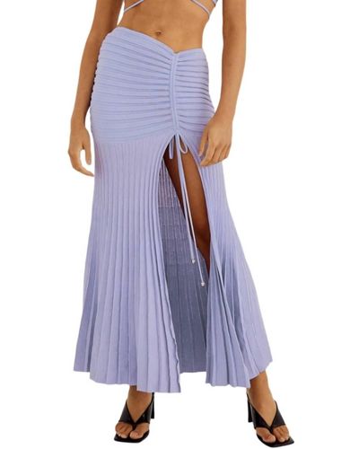SOVERE Abicus Knit Skirt - Purple