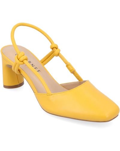 Journee Collection Collection Margeene Pumps - Yellow