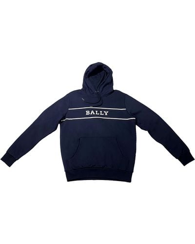 Bally 6234331 Navy Hooded Sweatshirt Size M - Blue