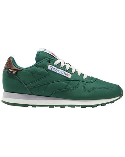 Reebok Classic Leather-trim Sneaker - Green