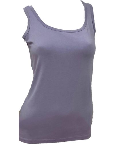 French Kyss Scoop Neck Tank Top - Purple