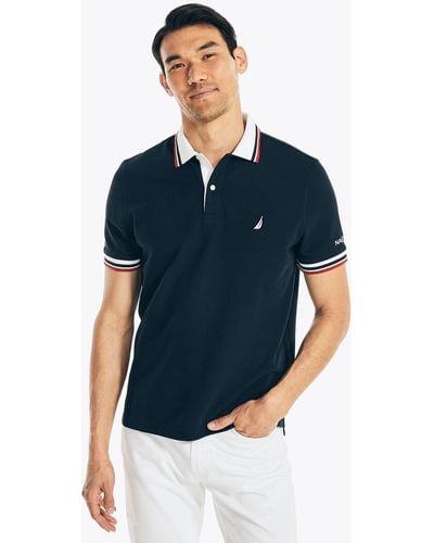 Nautica Classic Fit Solid Polo - Blue