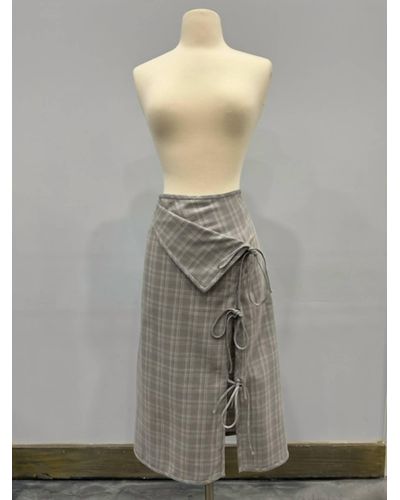 Prabal Gurung Wrap Style Skirt - Gray
