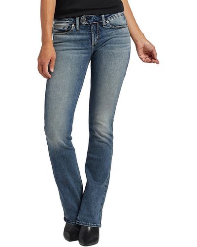 Silver Jeans Co. Tuesday Low-rise Slim Bootcut Jeans - Blue