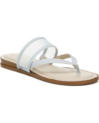 LifeStride Radiant Thong Slip On Slide Sandals - White