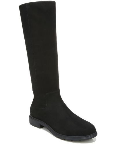 Dr. Scholls New Start Faux Suede Tall Knee-high Boots - Black