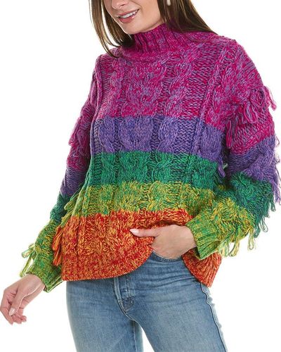 FARM Rio Yarn Sweater - Purple