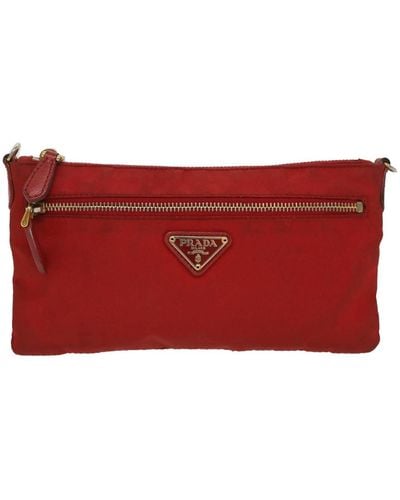 Prada Synthetic Clutch Bag (pre-owned) - Red