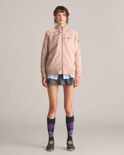 Members Only Washed Satin Boyfriend Jacket - Pink