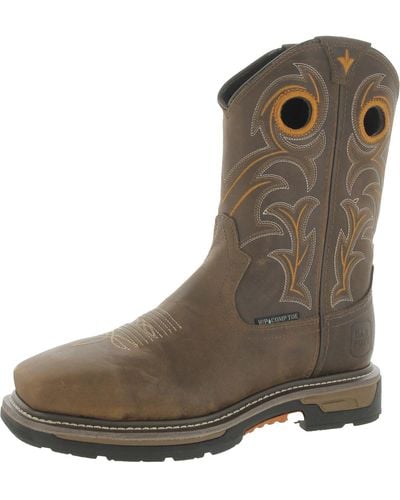 Dan Post Storms Eye Composite Leather Cowboy Work & Safety Boot - Brown