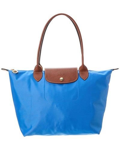 Longchamp Le Pliage heart-print mini bag, Blue