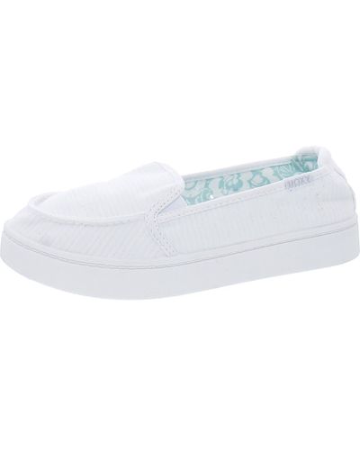 Roxy Minnow Plus Lifestyle Memory Foam Casual And Fashion Sneakers - White