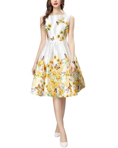 BURRYCO Sleeveless Mini Dress - Yellow