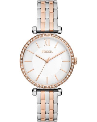 Fossil Tillie Three-hand, Rose Gold-tone Stainless Steel Watch - Metallic