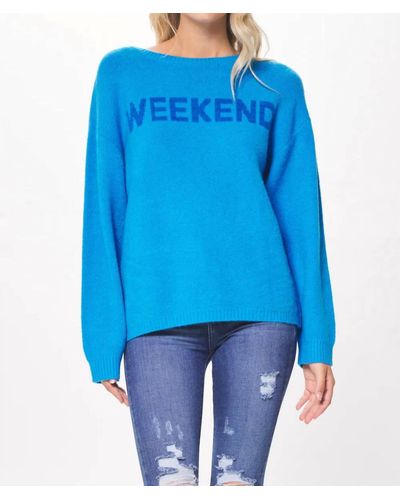 Vintage Havana Weekend Sweater In Blue