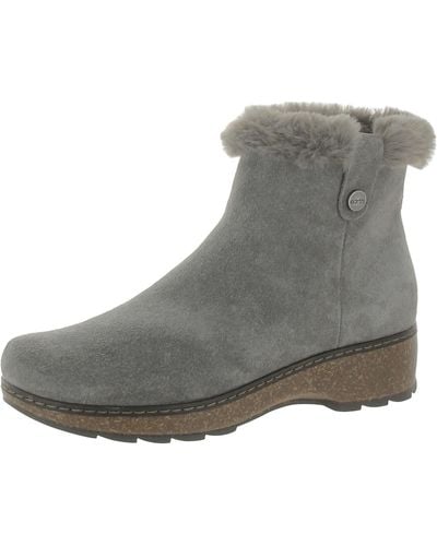 Earth Kim Comfort Insole Faux Fur Winter & Snow Boots - Gray