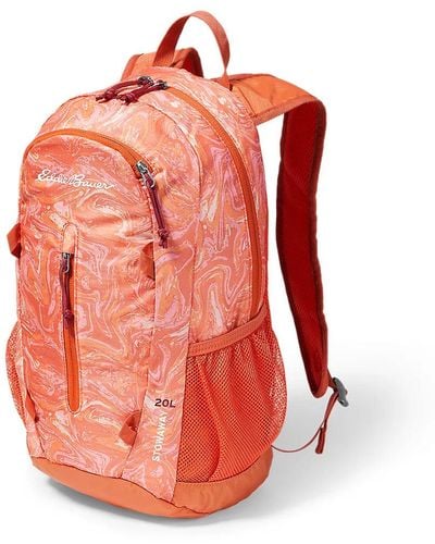 Eddie Bauer Stowaway Packable 20l Daypack Backpack - Plus Size - Red