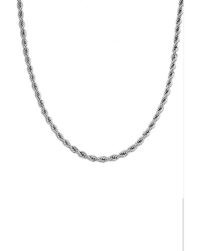 Stephen Oliver Twist Chain Necklace - Metallic