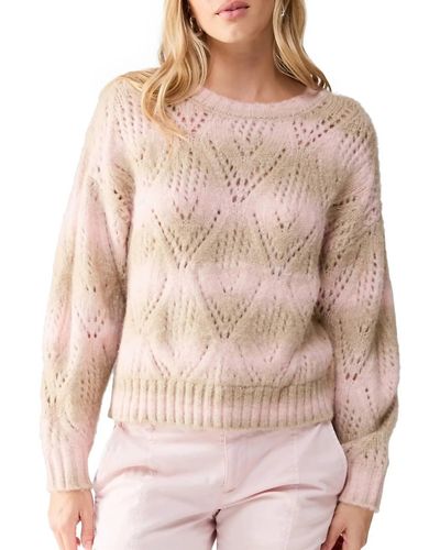 Sanctuary Clothing Pointelle Sweater - Pink