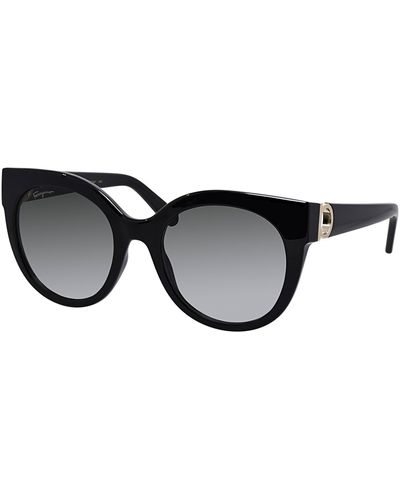 Ferragamo Sf 1031s 001 53mm Cat Eye Sunglasses - Black