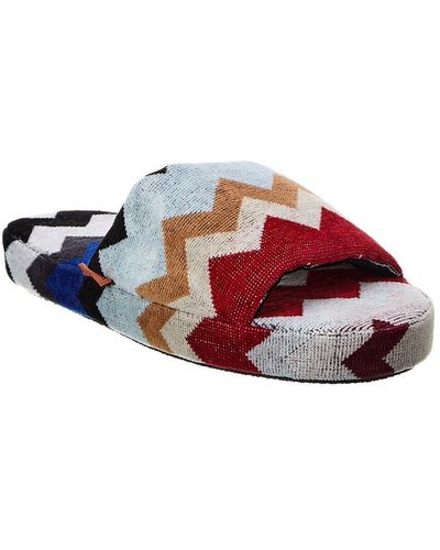 Missoni Cyrus Open Slipper With Band - Red