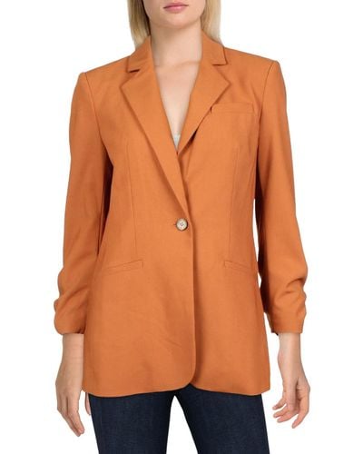 Calvin Klein Suit Separate Office One-button Blazer - Orange