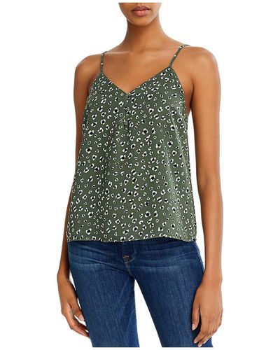 Jack BB Dakota That's The Spot Cheetah Print Sleeveless Tank Top - Blue