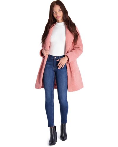 French Connection Teddy Faux Shearling Faux Fur Coat - Blue