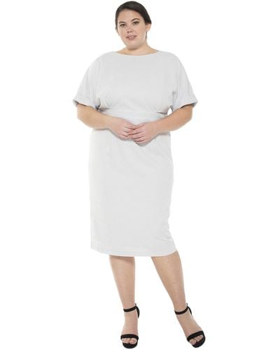 Alexia Admor Jacqueline Dress - Plus Size - White