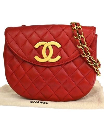 Chanel Mini Matelassé Leather Shoulder Bag (pre-owned) - Red