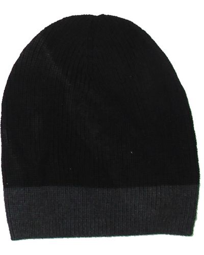 Eileen Fisher Merino Wool Winter Beanie Hat - Black