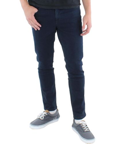 DKNY Bedford Denim Slim Straight Leg Jeans - Black