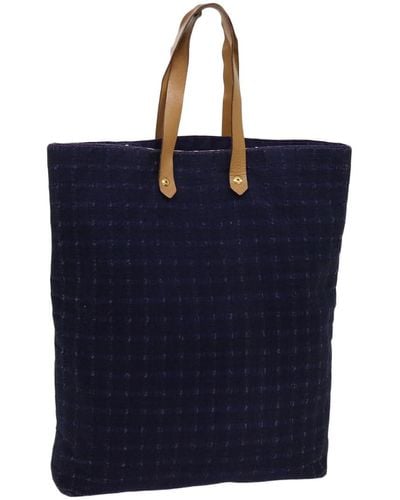 Hermès Ahmedabad Cotton Tote Bag (pre-owned) - Blue