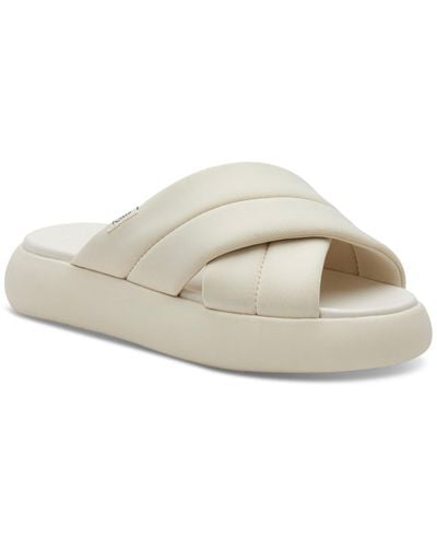 TOMS Alpargata Mallow Crossover Warm Lifestyle Platform Sandals - Natural