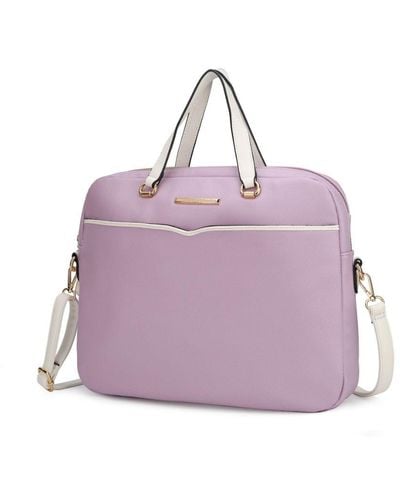 MKF Collection by Mia K Rose Briefcase Handbag - Purple