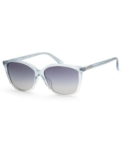 COACH 57mm Transparent Blue Gradient Sunglasses Hc8361f-573735-57 - Metallic
